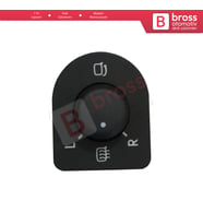 VW Golf Bora Jetta Beetle için Isıtmalı Katlamalı Aynalar için Kontrol Ayar Düğmesi 1J1959565E