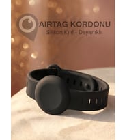 Gözcü Mobil Airtag Yuvalı Bileklik Çocuk Yaşlı Alzahimer Demans GPS Takip Cihazı Bilekliği Boş Airtag Yuvalı Renkli (Siyah)