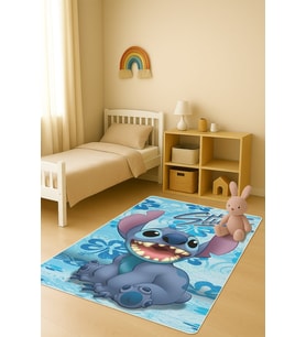 Modern Dijital Baskı Kaymaz Taban Çocuk ve Genç Odası Halısı H0992