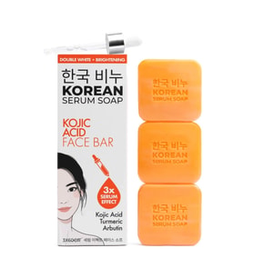 GREEN LABEL KOREAN KOJIC ACID FACE BAR-KOJİK BEYAZLATICI YÜZ SABUNU 3*60GR