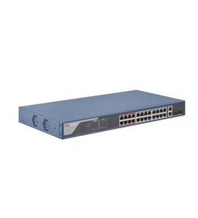 HIKVISION DS-3E1326P-EI 24 PORT 10/100 24 PORT POE 2 PORT GİGABİT UPLINK 370W YONETILEBILIR SWITCH