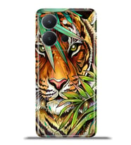 Vivo Y36 Kapak HD Renkli Dizayn Silikon Kılıf - Tiger