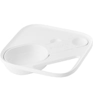 Fresh & Save Cube 4'ü 1 arada aksesuar S, ölçü kaşıklı, küp saklama kabı için, boyut S/2S/3S/4S, BPA içermeyen plastik, beyaz