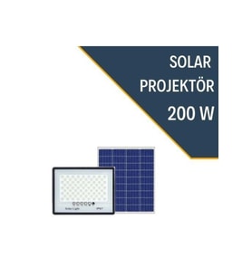 200w Solar Projektör (Siyah)