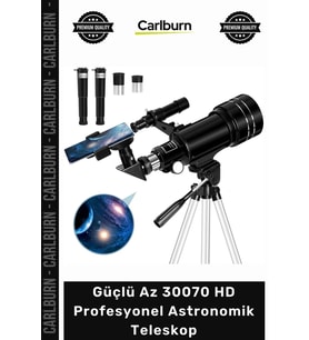 #Teleskop 70mm Odak 150X Yakınlaştırma Gözlem Güçlü Az 30070 HD Profesyonel Astronomik Teleskop