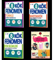 FENOMEN YAYINCILIK 8 KÖK Türkçe - Matematik - Fen Bilimleri Soru Bankası+Hediyelidir