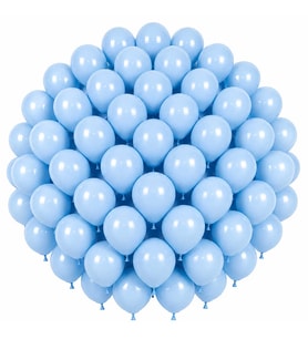 Mavi Renk Lateks makaron Balon (30 cm) - 50 Adet