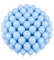 Mavi Renk Lateks makaron Balon (30 cm) - 50 Adet