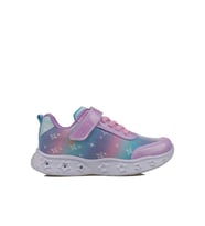 Trend Adımlar Pembe Simli Saten Kız Çocuk Sneaker