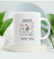 Arkeolog Kupa Bardak Beyaz