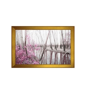 Manzara Temalı Kanvas Tablo 50 x 70 cm Gold Çerçeve