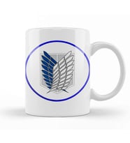 Attack On Titan Logo Kupa Bardak Porselen
