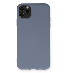 Newface Apple iPhone 11 Pro Max Kılıf Nano içi Kadife Silikon - Gri
