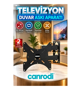 22–49 İnç LED ve LCD TV Uyumlu Hareketli Duvar Askı Aparatı