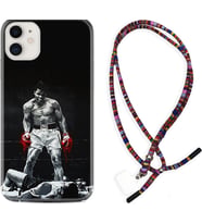 Apple iPhone 11 12 13 Mini Kılıf Boyun Asklı Rasta Silikon Moon Baloon 1369