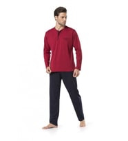 Damat Çeyiz Şortlu Bordo Pijama