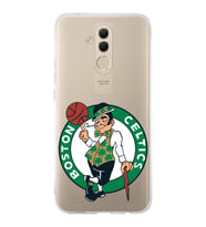 Huawei Mate 20 Lite Uyumlu Kapak Boston Celtics Tasarımlı Şeffaf Silikon Kılıf
