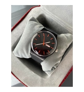 Unisex Silikon Kordon Siyah Kol Saati