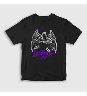 Presmono Unisex Çocuk Siyah Logo Wwe Güreş The Judgment Day T-Shirt 511629tt