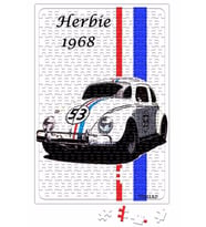 Herbie 1968 Araba Puzzle 240 Parça Yapboz