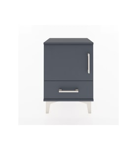 Arges Komodin 2 Raflı Tek Kapaklı 44x30x64 Antrasit-Antrasit