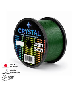 1000 MT Bobin Misina - Crystal - Yeşil - Ekstra Güçlü - 0,35 MM
