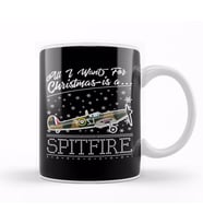 All I Want For Christmas Is A Spitfire Kupa Bardak Porselen