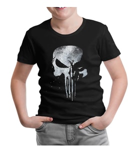 Punisher - Logo 2 Siyah Çocuk Tshirt