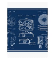 Plak Çalar, Kulaklık, Hoparlör, Vinil, Plan Poster Tablo Ahşap Poster Dekoratif