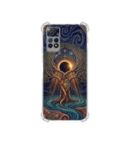 PrintiFy Xiaomi Redmi Note11pro ile Uyumlu Simya Serisi Kozmik Denge Tasarımlı Uv Baskılı Köşe Korumalı Antişok Kılıf