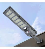 600W Güneş Enerjili Dış Mekan Lamba IP65 Su Geçirmez Uzaktan Kumandalı Ultra Parlak LED Aydınlatma (Siyah)