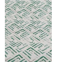 GEOMETRİK DESEN BROKAR KUMAŞ (Yeşil)