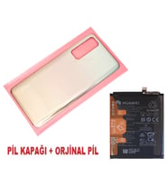 Tkgz Huawei Uyumlu P Smart 2021 Arka Pil Batarya Kapağı + PİL GOLD