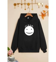Unisex Dream Baskılı Sweatshirt (Siyah)