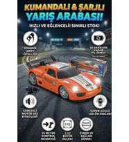 1:12 Ölçek Uzaktan Kumandalı Şarjlı Drift Arabası - Büyük Boy Işıklı ve Sesli Yarış Arabası