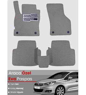 CİTROEN C4 (2011-2018) Uyumlu EVA Paspas Tam Set–Araca Özel,Su Geçirmez,Hızlı ve Kolay Montaj