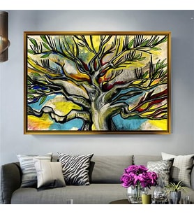 Altın Çerçeveli dekoratif tablo a831 (Gold)