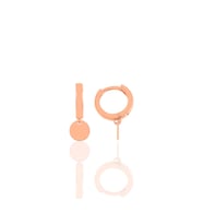 Söğütlü Silver Gümüş pul küpe (Rose)