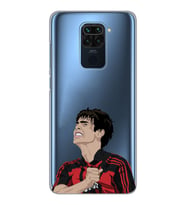 Xiaomi Redmi NOTE 9 Uyumlu Kaka Leite Futbol Tasarımlı Şeffaf Telefon Kılıfı