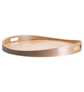 Tepsi Masif Huş Ağacı IKEA Meridyendukkan Şeffaf Vernik 44 cm (Kahverengi Açık)