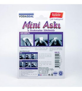 Mini Şeffaf Askı 20 li Paket