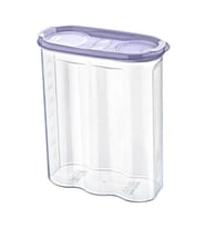 ÜçKol Ticaret 2 Kapaklı Ölçekli Erzak Kuru Gıda Saklama Kutusu Kabı 2,4 Litre (Şeffaf)