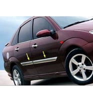 Ford Focus 1 HB/SD/SW Krom Yan Kapı Çıtası 1998-2005 4Prç P.Çelik