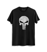 Punisher Resimli Dijital Baskılı Çocuk Siyah Tshirt