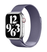 Apple Watch 44mm Uyumlu Kordon Hasır Metal Mıknatıslı Örgü Zore KRD-01 Kayış