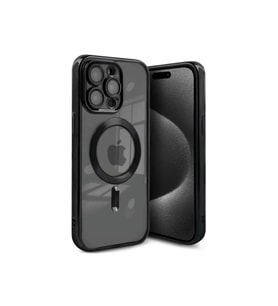 Apple iPhone 15 Pro Uyumlu Kılıf Kross Magneticsafe Kapak - Siyah
