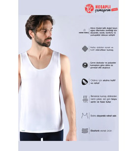 Bolero Premium Erkek Micro Modal Rahat İnce Yumuşak Nefes Alabilen Kumaş Kutulu Atlet