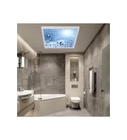3 Yıl Garantili Avize -60watt-60x60 -led Banyo Tasarım Aydınlatma- Tavana Yapışık-kolay Montaj Avize