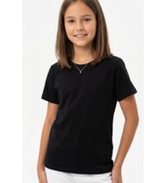 Kız Çocuk Geniş Kalıp Basic T-Shirt 6-14 Yaş 12691DS MODANINO