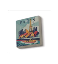 Paris Baskılı Taş Magnet 5X5